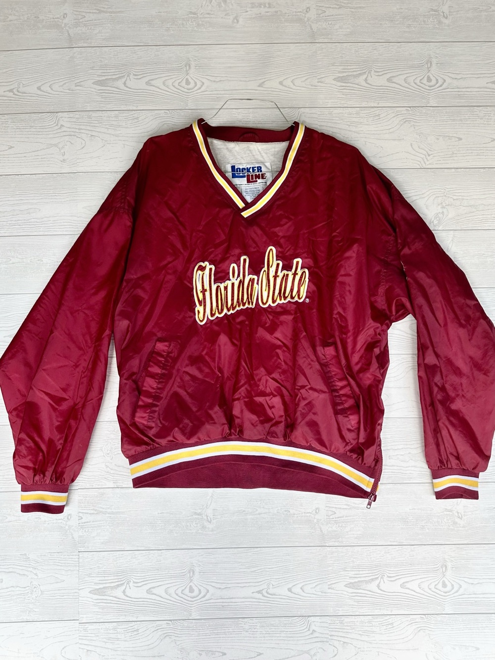 Vintage Locker Line Men’s Florida State Seminoles Windbreaker 90s | Size 2XL